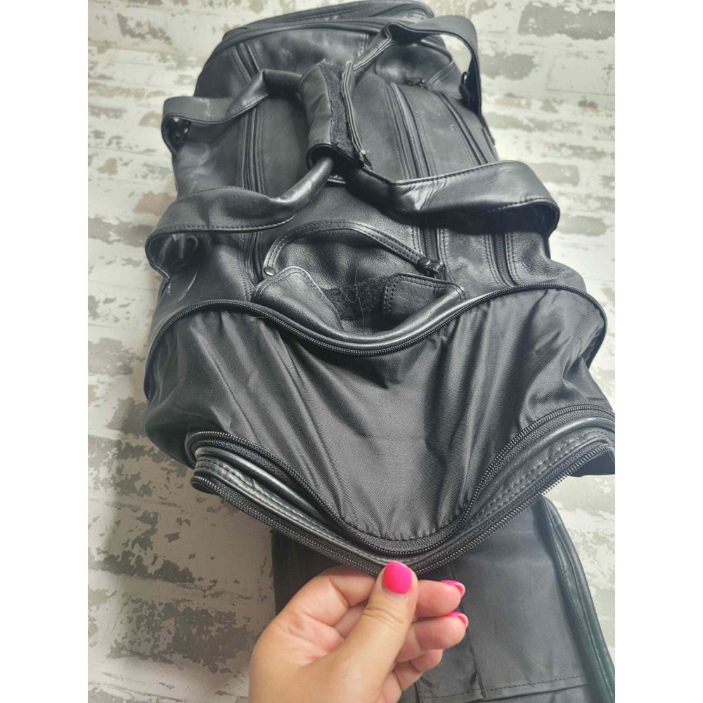 Givenchy Black Leather Expandable Duffle Bag The International at Castle Pines - Picture 12 of 12